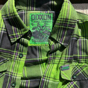 Dixxon CREATURE Bright Green Flannel - Size S Mens